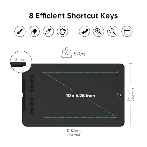 XP-Pen 10" Deco 01 V3 1920x1080 220Hz LCD Drawing Tablet