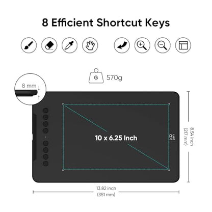 XP-Pen 10" Deco 01 V3 1920x1080 220Hz LCD Drawing Tablet