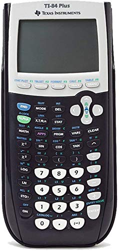 Texas Instruments TI-84 Plus Graphing Calculator 3” LCD Battery Powered Plastic Enclosure Black