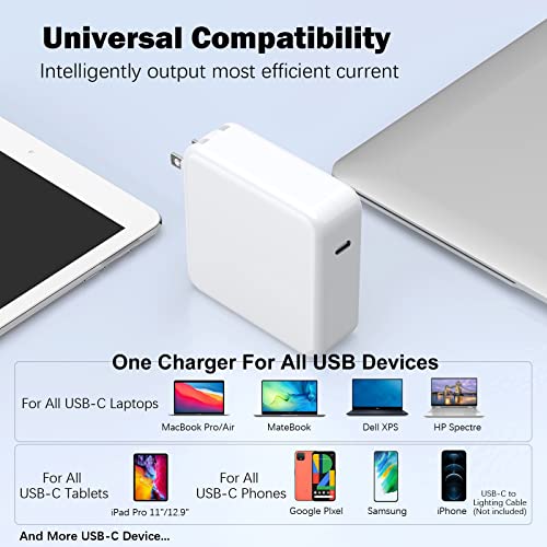 Basickaws 120W USB Type C Charger PD-120W for MacBook Pro/Air, Tablets, Laptops, Smartphones