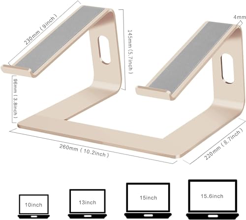 Orionstar 10-15.6 inch M5 Ergonomic Aluminum Laptop Stand Desktop Holder