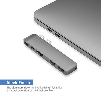 Purgo 5-Port USB Hub PG-TC402 Space Grey USB 3.0 Mini Adapter