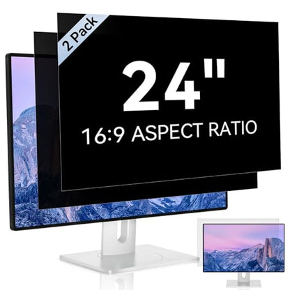 Mamol 24 Inch Computer Privacy Screen for 16:9 Aspect Ratio Anti-Glare Filter