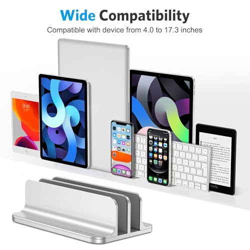 OMOTON Adjustable Vertical Laptop Stand 8541556542 Silver