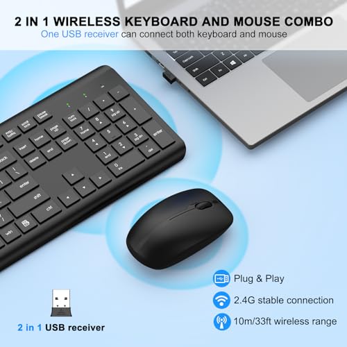 EDJO Wireless Keyboard Mouse Combo Mad 60 He Ergonomic