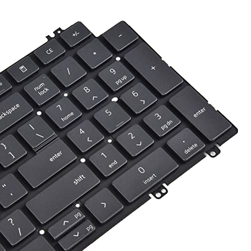 KBRPARTS Replacement Keyboard Black Backlit QWERTY Layout for Dell Latitude 5520 5530 5540 5521 5531, Precision 3560 3570 3580 3561 3571 3581, Precision 7670 7680 7770 7780