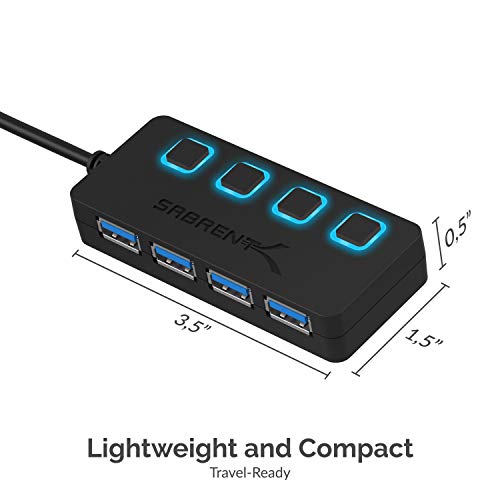 SABRENT 4-Port USB 3.0 Hub HB-UM43