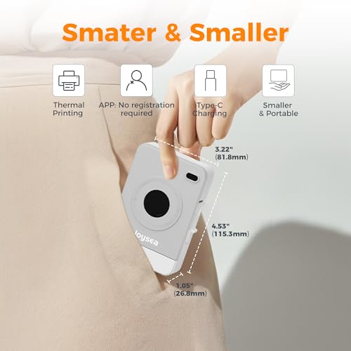 Joysea OP1 Thermal Label Maker 203 DPI Monochrome Portable Printer