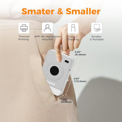 Joysea OP1 Thermal Label Maker 203 DPI Monochrome Portable Printer