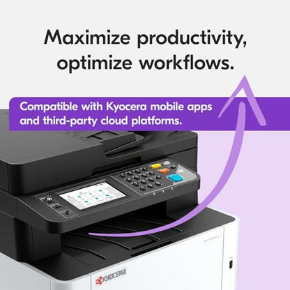 KYOCERA 16.2" D x 18" W x 16.4" H MA2600cwfx 1200 x 1200 dpi Laser Printer