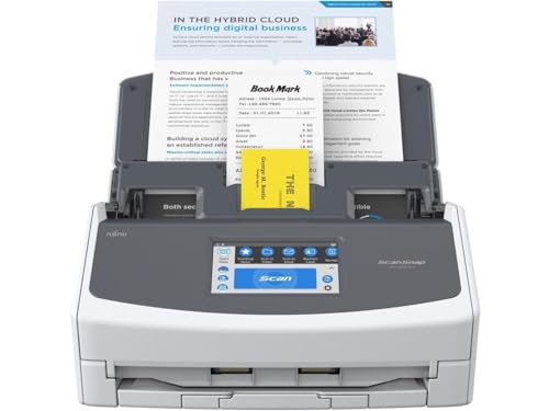 Fujitsu 18" x 18" x 16" ScanSnap iX1600 ADF Scanner 600 DPI USB CCD Card and Receipt Scanner