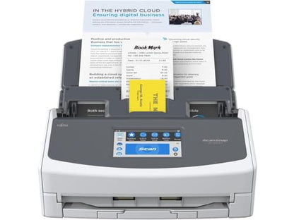 Fujitsu 18" x 18" x 16" ScanSnap iX1600 ADF Scanner 600 DPI USB CCD Card and Receipt Scanner