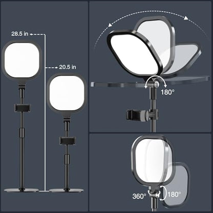 LitONES 7" Desk Video Conference Light LitONES616 3000K-6500K 10-Level Brightness
