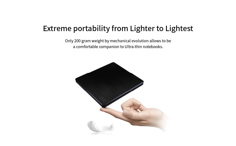 LG GP65NB78 External DVD Writer 8X +/-RW USB 2.0 M-DISC Compatible Black