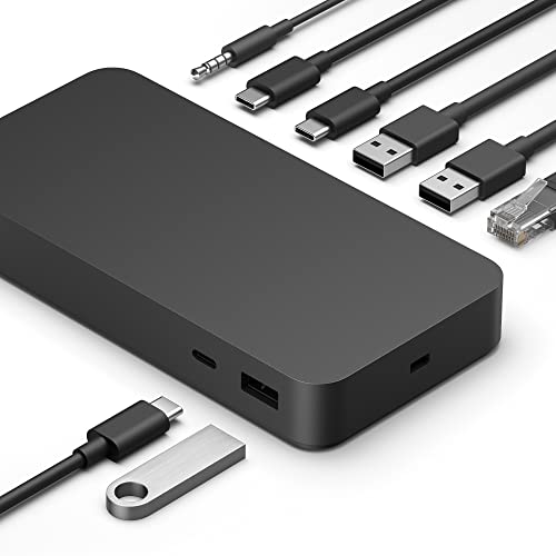 Microsoft 11"L x 4.4"W x 3.2"H Thunderbolt 4 Docking Station (Model T8H-00001)