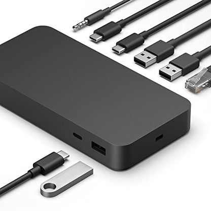 Microsoft 11"L x 4.4"W x 3.2"H Thunderbolt 4 Docking Station (Model T8H-00001)
