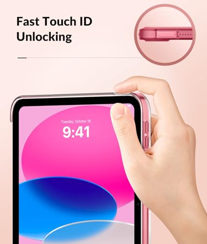 MoKo iPad Case 11th Gen 2025/10th Gen 2022 A3354/A3355/A3356/A2696/A2757/A2777 Soft TPU Case with Auto Sleep/Wake Feature