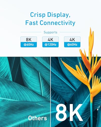 Anker 6 Feet A8742011 HDMI Cable 8K@60Hz 4K@120Hz Ultra High-Speed