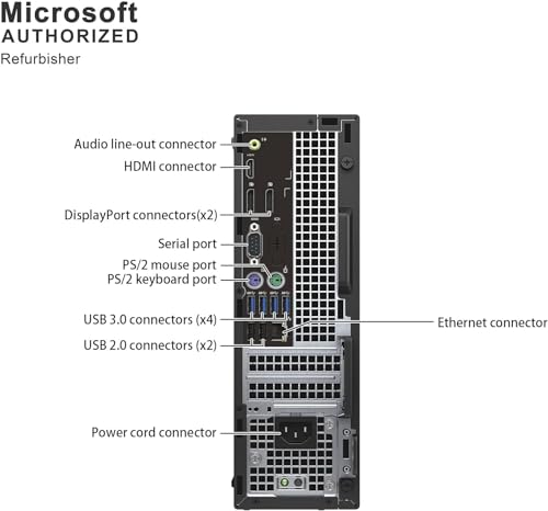 Dell OptiPlex 7050 SFF Intel i7-7700 32GB DDR4 1TB SSD Windows 11 Pro Tower PC