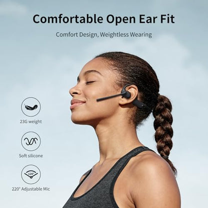 CXK Open Ear Headphones O4 Dynamic Driver Wireless Bluetooth 5.4 Waterproof 12 Hour Battery