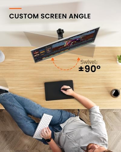 ErGear 13 to 32 Inch Single Monitor Mount VESA 75/100mm Black EGCM12