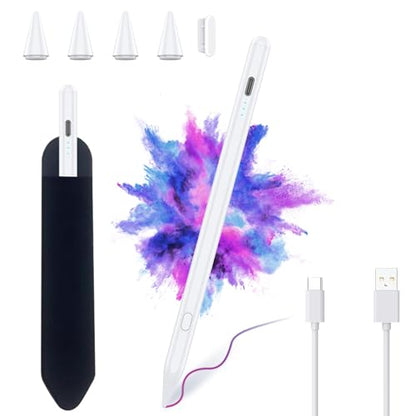 BQSS Stylus Pen for iPad A16 Ge 6th/7th/8th/9th/10th/Pro 2018-2023 White