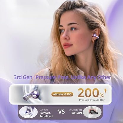 otinsile M100 Wireless Bluetooth Earbuds 20Hz-20kHz 80 Ohms Open Ear Headphones