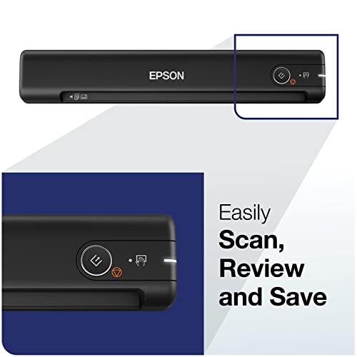 Epson 13.15" WorkForce ES-50 Document Scanner 1200 dpi USB 2.1W Portable