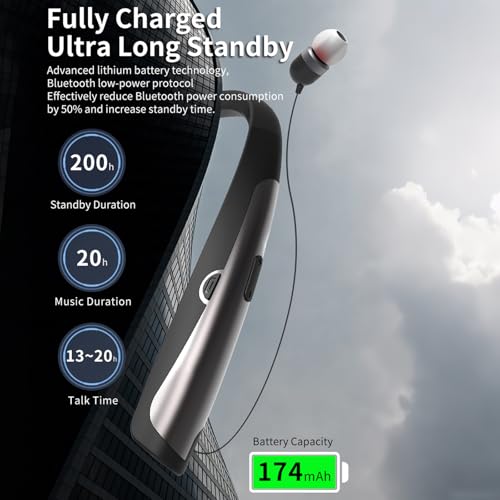 Tyxmere Neckband HX803 Bluetooth 5.3 Headphones with Noise Cancelling