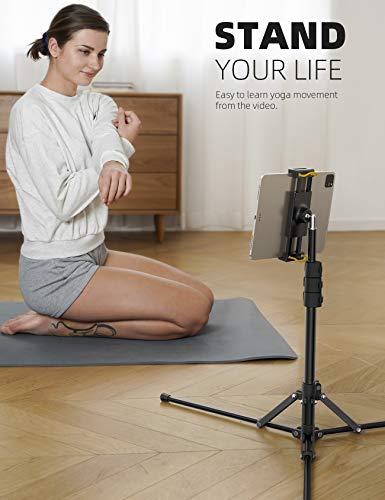 Lamicall 64.9" FT02 Adjustable Tripod Tablet Stand - Height Adjustable, Compatible with 4.7-13" Devices