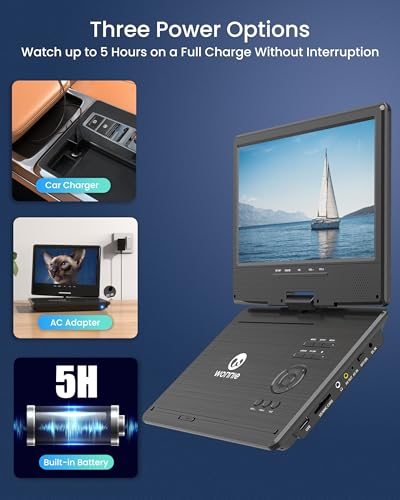 WONNIE 10.5 Inch W-1068 1024x600 Portable DVD Player