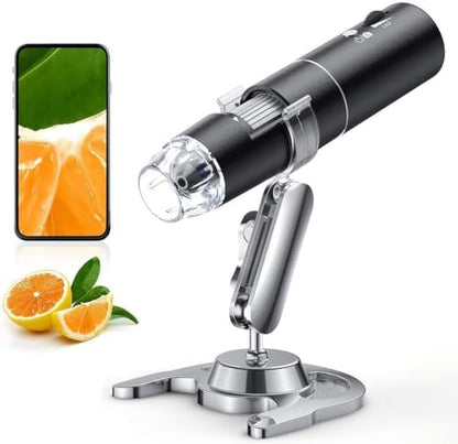 SKYBASIC 50X-1000X RM Handheld Digital Microscope, LED, 5V, Black