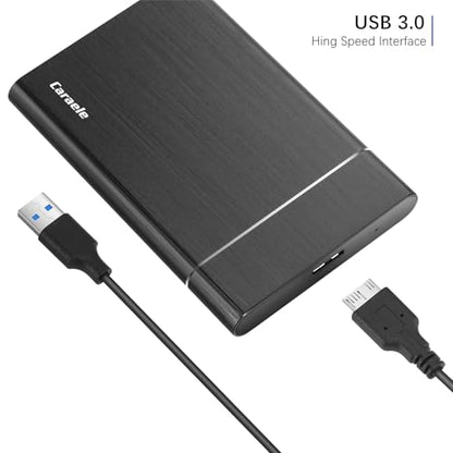 Caraele 500GB External Hard Drive Caraele-500GB USB 3.0 Black Portable Storage