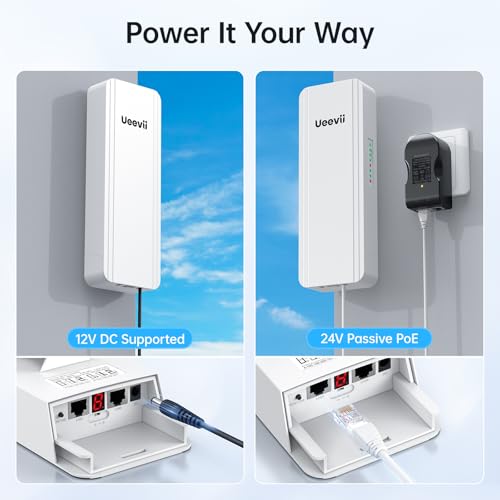 UeeVii 2.4G 5.8G CPE5824 Kit 1000Mbps Dual-Band Wireless Bridge