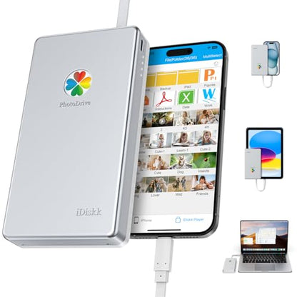 iDiskk 500GB USB 3.0 External Hard Drive 450 RPM Mechanical Hard Disk for Personal Use with Data Recovery Service