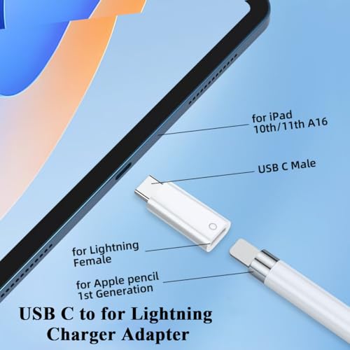 BDJXCUSA USB C to Pencil Charger Adapter 3 Count (Model: BDJXCUSA)