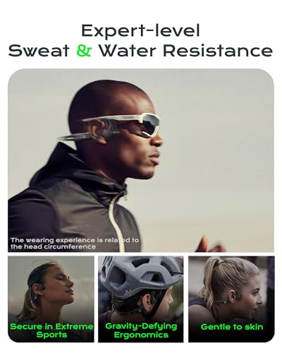 DEMICEA Wireless Headphones X6 Bluetooth 6.0 Bone Conduction 12-Hour Playtime Water Resistant