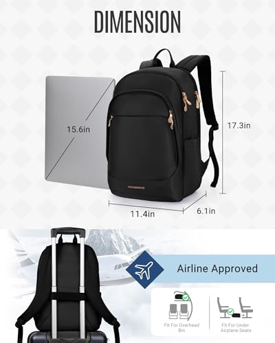LIGHT FLIGHT 15.6 Inch Lf4201007 Laptop Backpack Polyester Water Resistant Multipurpose Adult Backpack