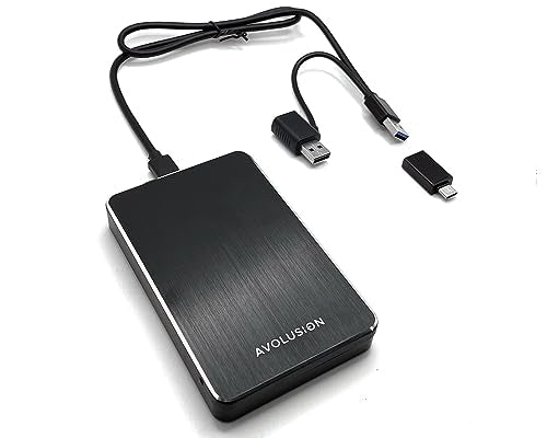 Avolusion M2 1TB External Hard Drive USB 3.0 7200 RPM 8MB Cache 2.5 Inch HDD