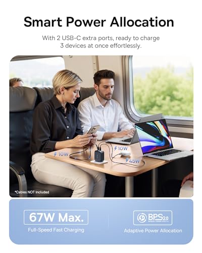 Baseus 67W Retractable USB Type C Charger Model ECCJ1167CS