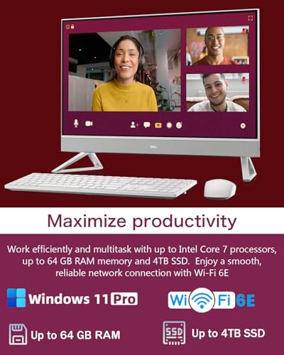 Dell 27 Inspiron AIO Core i7 150U 1920x1080 100Hz Touchscreen