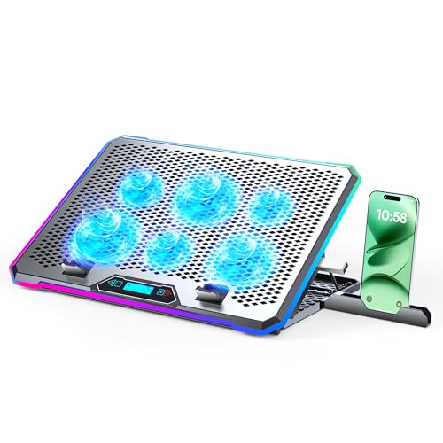 KYOLLY 16.7" x 11" Laptop Cooling Pad with 6 Fans