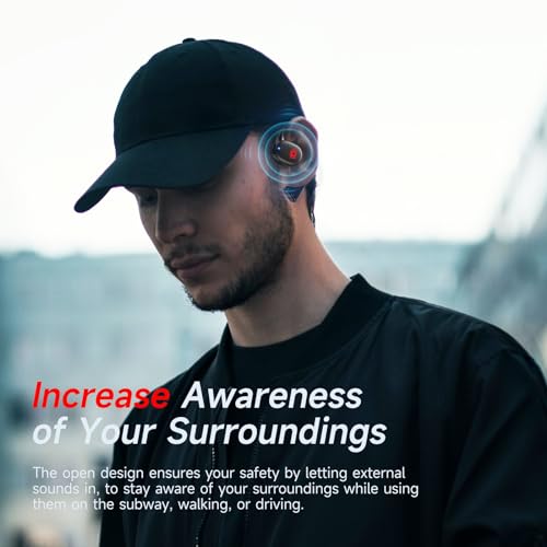 CYBERDOT 1.0 Count C01 Wireless Open Ear Bluetooth Headphones 21 Hours Battery Life Plastic