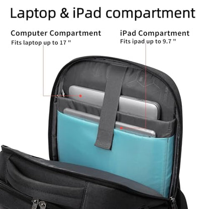 DUSLANG 17 Inch WD-30191 Laptop Backpack for College Travel Water Resistant Polyester Fabric