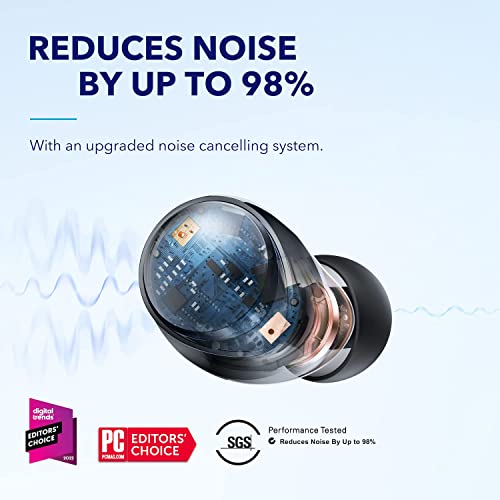 Soundcore by Anker A3936011 Wireless Noise Cancelling Earbuds 50H Battery Life Bluetooth 5.2 Comfortable Fit