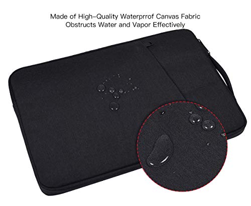 iKammo 14 Inch Laptop Sleeve Black Nylon Travel Pouch Waterproof Modern Soft