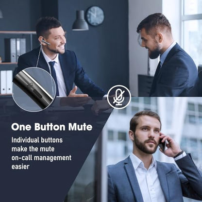 Ngsod Bluetooth Headset Wireless Earpiece 500mAh Battery 72 Hours Talk Time Noise Canceling Mic