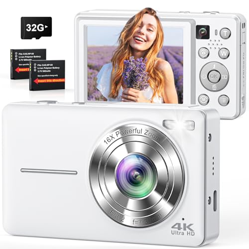 CAMKORY Compact Digital Camera DC413 64MP JPEG 16:9 CMOS Point and Shoot