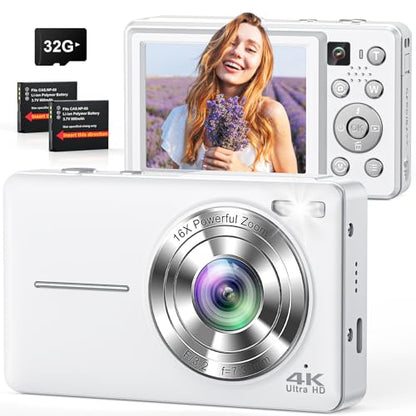 CAMKORY Compact Digital Camera DC413 64MP JPEG 16:9 CMOS Point and Shoot