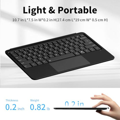 Sooguard 12-inch Surface Pro Keyboard Model: Surface Pro 12 Keyboard Bluetooth Wireless with Backlit Features